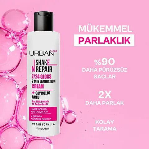 Urban Care Shake N Repair 7-24 Gloss Lamination Shine Effect Rinse-Off Care Cream 200 ml