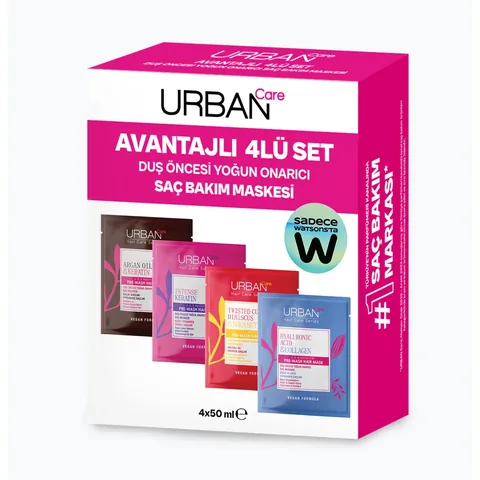 Urban Care Hair Care Mask Set Of 4 (4 x50 ml)