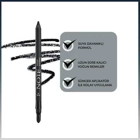 Note Smokey Eye Pencil 01 black
