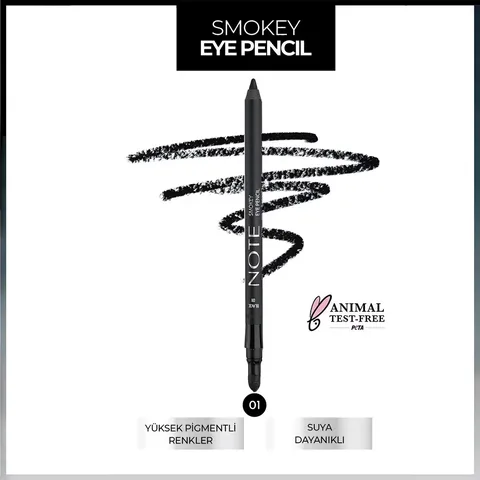 Note Smokey Eye Pencil 01 black