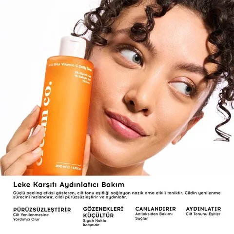 Cream Co. AHA BHA Vitamin C Tages-Toner 200ml