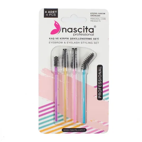 Nascita مجموعة تشكيل الحواجب والرموش من ناسيتا، مكونة من 4 قطع