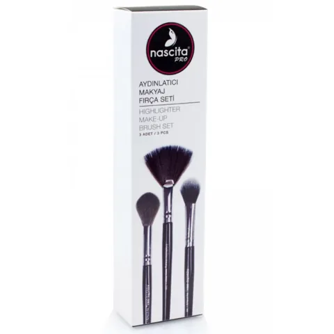 Набор кистей для макияжа Nascita Pro Illuminating 3 шт.