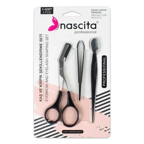 Nascita Gesichts-Pflegeset: Scheren, Pinzetten & Rasierer - 11 Teile