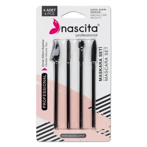 Набор туши для ресниц из силикона Nascita, 4 шт.