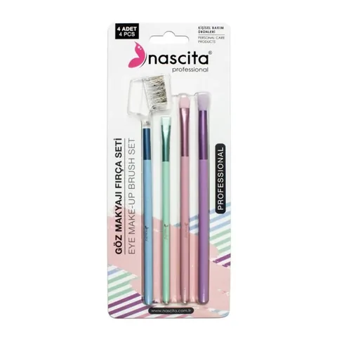 Набор кистей для макияжа глаз Nascita, 4 шт. - 73