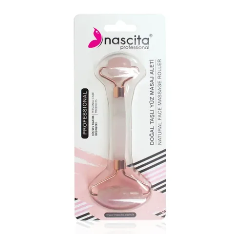 Массажер для лица из натурального камня розовый от Nascita