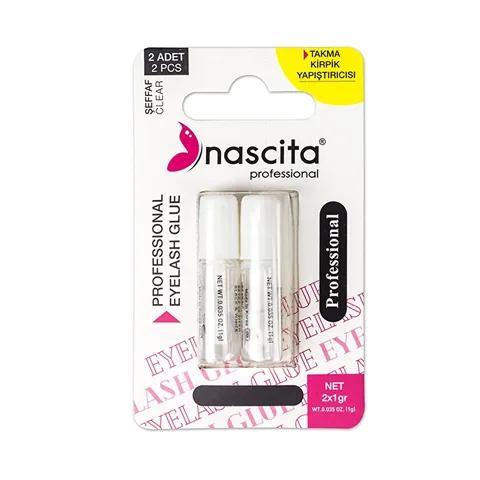 Клей для накладных ресниц Nascita Professional прозрачный 2 x 1 г