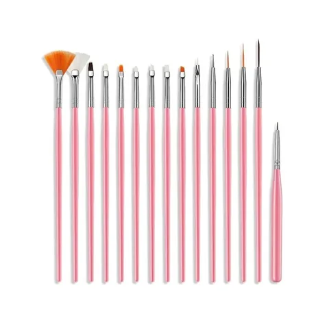 Nascita 15-teiliges pinkes Nagelbürsten-Set für perfekte Maniküren