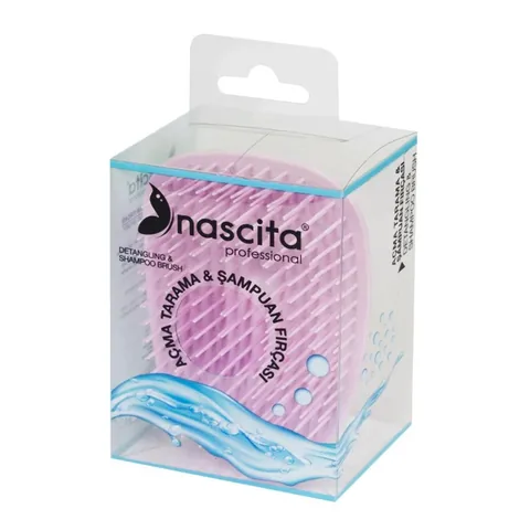 Nascita Pink Shampoo Bürste mit Kopfhautmassager