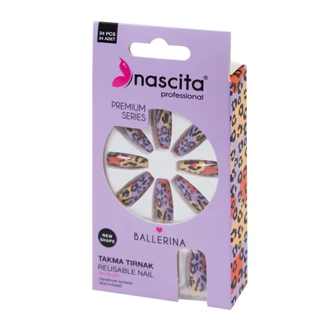 Nascita Umweltfreundliche Leopard Kunstnägel - 24 Stück