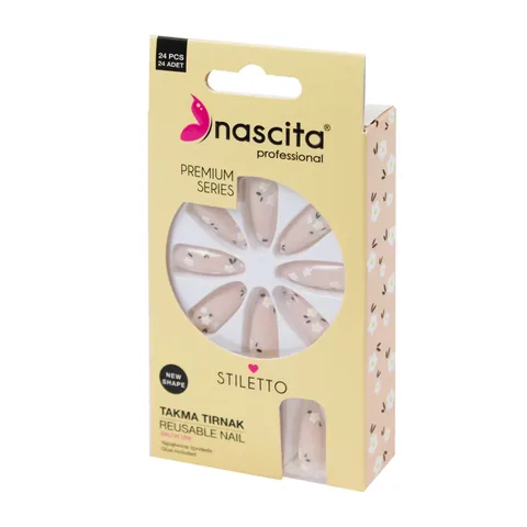 Nascita umweltfreundliche künstliche Blumenägel - 24 Stück
