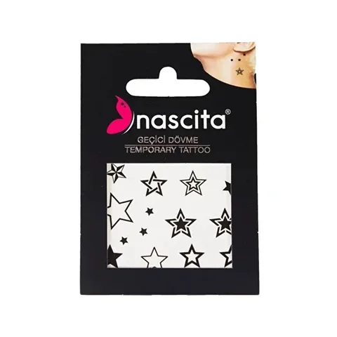 Nascita Rose & Stars Temporäres Tattoo