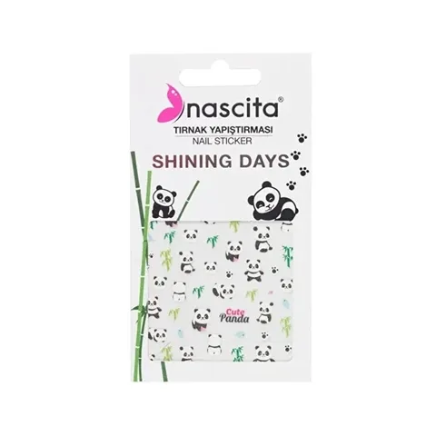 Наклейка для ногтей Милый Панда 1 шт от Nascita