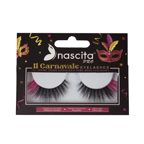 Накладные ресницы Nascita Carnavale цветные 128