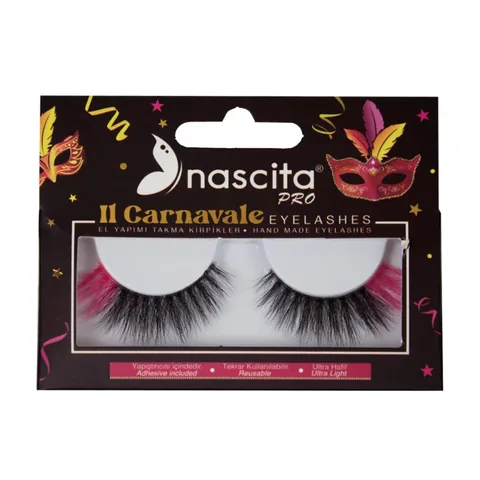 Накладные ресницы Nascita Carnavale цветные 128