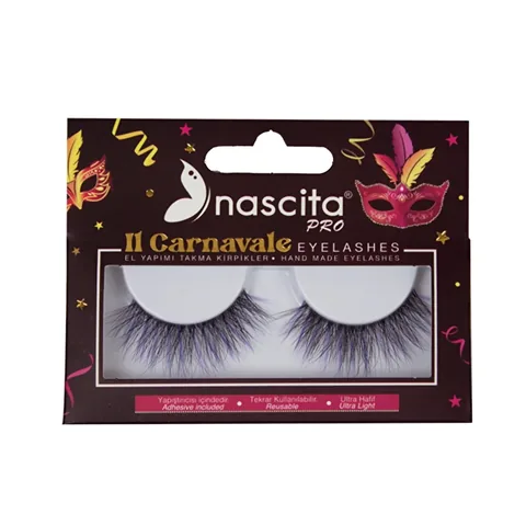 Накладные ресницы Nascita Carnavale Series фиолетовые
