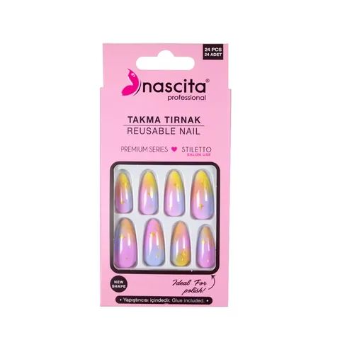 Накладные ногти Nascita Galaxy 24 шт.