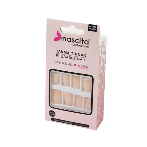 Nascita أظافر ناسيتا المربعة الفرنسية الصناعية