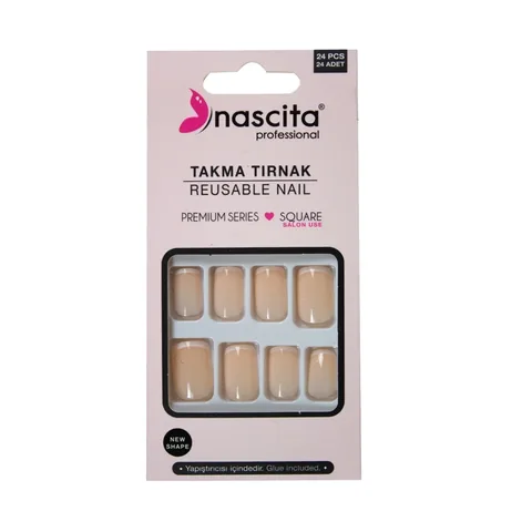 Nascita Square French False Nails