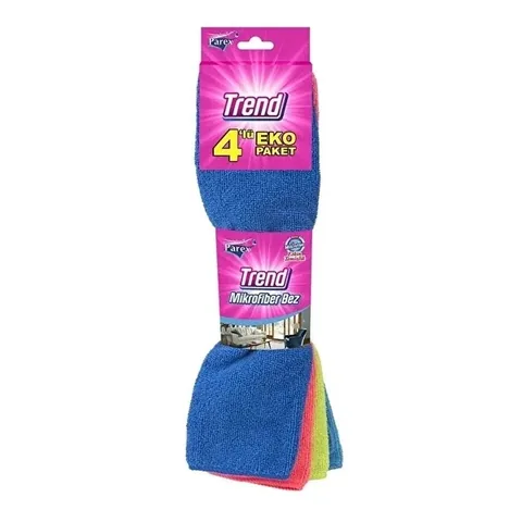 Микрофибровая тряпка для уборки Parex Trend 4 шт.