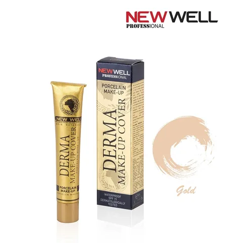 New Well Derma Cover Foundation 01 gold