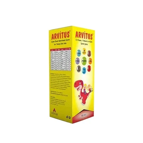 Activus شراب أكيتوس 12 أرجينين فيتامين 7 معدني 150 مل
