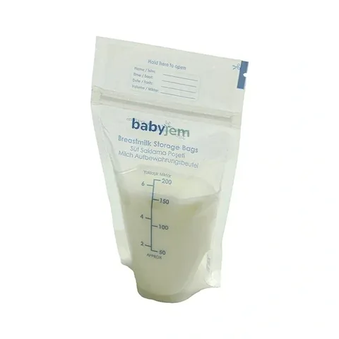 Пакеты для хранения грудного молока Babyjem - герметичные, без BPA, 25 штук