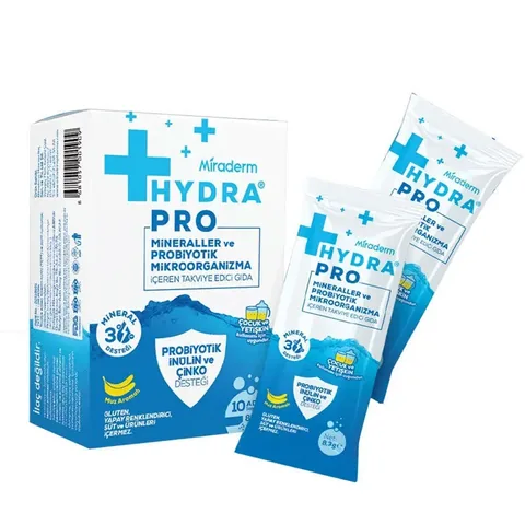 Miraderm Hydra Pro: Mineral- und Probiotika-Sachets (10 Stück