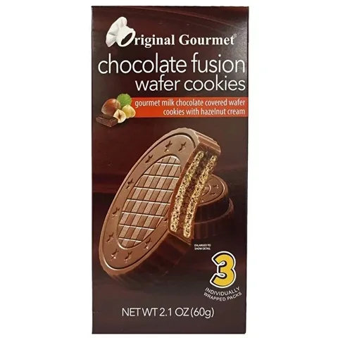 Gourmet Haselnuss Schokoladenwaffeln - 60g