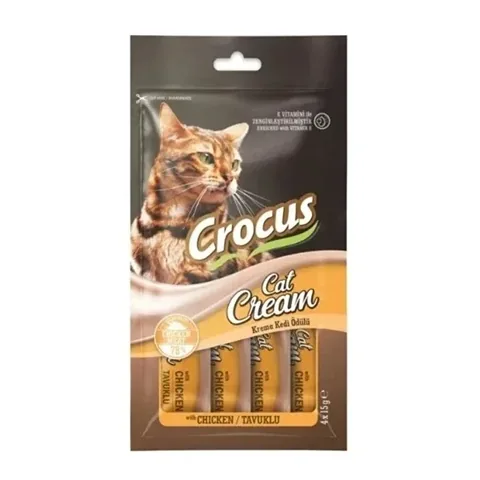Крем для кошек Crocus с курицей 4 x 15 г