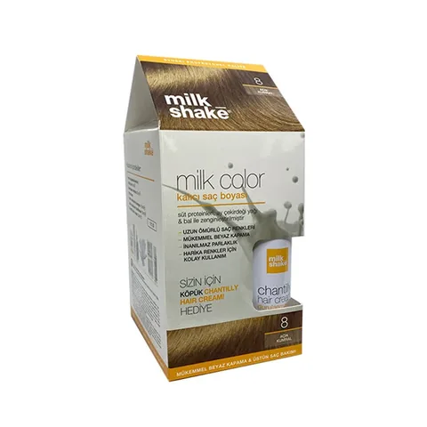 Краска для волос молочного цвета 8 - Светлый блондин - Пена от Milk Shake