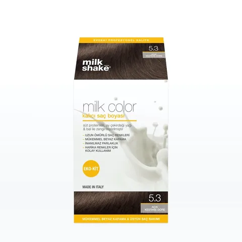 Milk Shake Haarfarbe 5.3 Hellgolden Kastanie ECO KIT