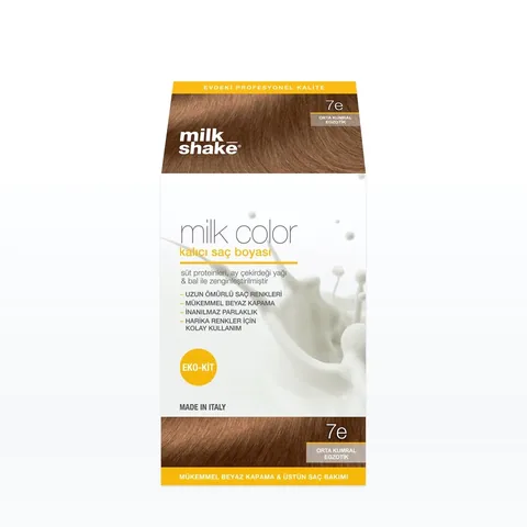Краска для волос постоянная Milk Shake Milk Color 7 e - Средний блондин экзотик - Эко набор