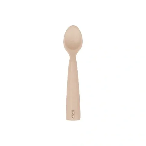 OiOi Baby Nam Nam Löffel - Weiches Silikon, Feinmotorik, Beige