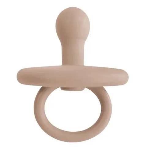 Соска ортодонтическая силиконовая Oioi 0 месяцев+ Bubble Beige