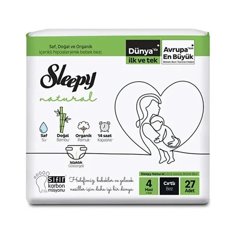 Подгузники Sleepy Baby Джамбо Размер 4 Макси 27 шт.