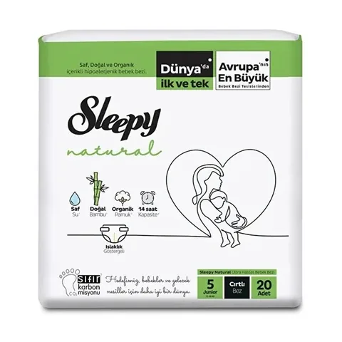 Подгузники Sleepy Baby Джамбо Размер 5 Юниор 20 шт.