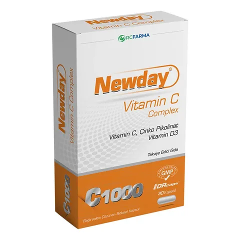 Newvit نيوفيت نيوداي فيتامين سي كومبلكس 30 كبسولة