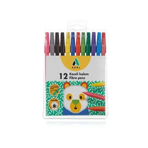 Adel 12-Farben waschbares Filzstift-Set