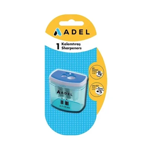 Adel Blister 685 Doppel-Klingen Bleistift- und Wachsmalstift-Spitzer