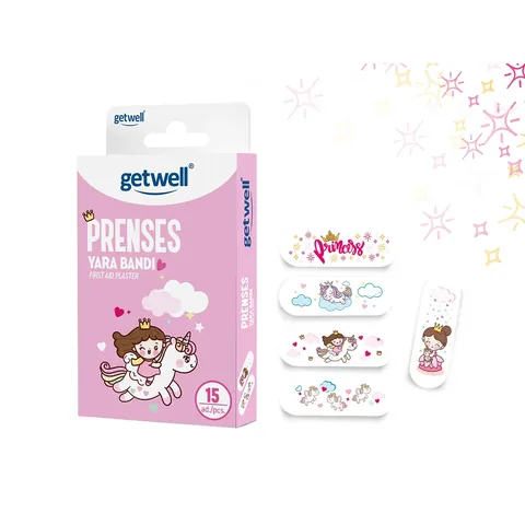 Getwell Prinzessin Pflaster für Kinder – 15 Stück