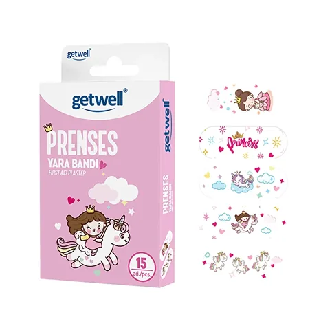 Getwell Prinzessin Pflaster für Kinder – 15 Stück
