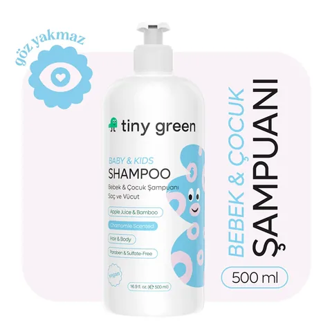Tiny Green Baby And Child Hair And Body Shampoo Chamomile Scented 500 ml