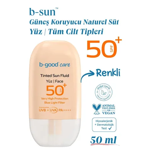B-good B-sun Солнцезащитное молочко с оттенком SPF 50 50 мл