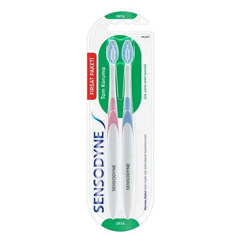 Sensodyne فرشاة أسنان سنسوداين للحماية الكاملة 1+1