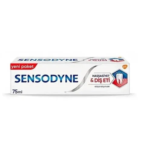 Sensodyne Mint Zahnpasta für empfindliche Zähne und Zahnfleisch 75 ml