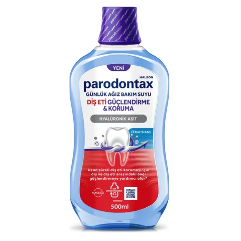 Parodontax Mundspülung 500ml - Zahnfleischschutz & Plaque Kontrolle