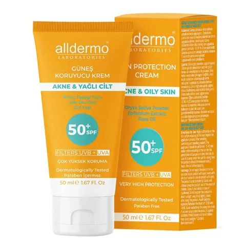 Солнцезащитный крем Alldermo для жирной и проблемной кожи SPF50+ 50 мл