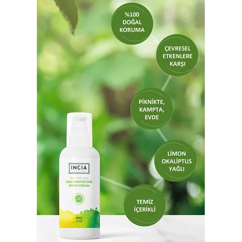 INCIA Natural Insect Repellent Lotion 100ml - DEET-Free Formula